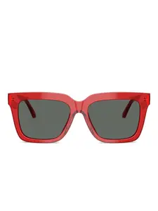 Солнцезащитные очки в квадратной оправе Versace, красный