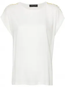 Декорированная блузка Fabiana Filippi, нейтральный