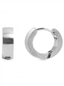 Adeliás Женские серьги - серьги-кольца на шарнирах из титана в серебристом исполнении