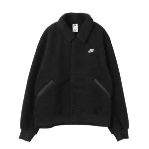 Клубное куртка FW25 SHERPA COACHES Therma FIT с бархатистой текстурой унисекс Nike, черно-белый