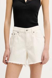 Джинсовые шорты Abercrombie & Fitch, бежевый