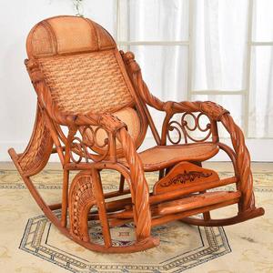 Fantasy Кресло-качалка из ротанга с двойной подушкой, Large Double Pillow Rocking Chair