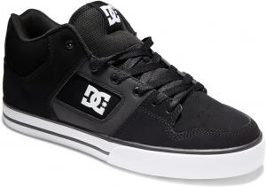 Мужские кроссовки DC Shoes Pure Mid для повседневного ношения и скейтбординга, белый/черный