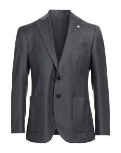 Блейзер Luigi Bianchi Mantova, серый