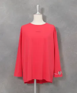 Пуловер с нашивкой на рукаве и сборками на спине Studio Picone, цвет Pink(025)