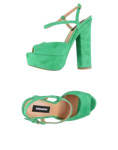 Сандалии Dsquared2, зеленый