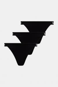 Набор из 3 стрингов Juicy Couture, черный