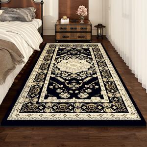 AOVOC Ковер 160х230 см для спальни/гостиной, faux antique, утолщенный, с вышивкой, не скользящий