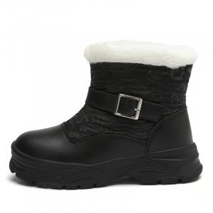 Детские термо-водонепроницаемые ботинки для детей Wooden Rabbit, черный