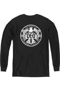 Футболка с длинным рукавом Supergirl Deo Youth Gildan, черный