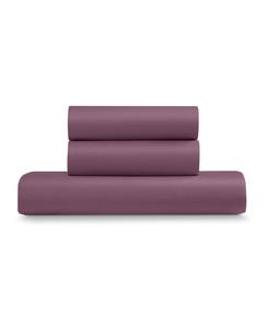 Комплект постельного белья из 3 предметов из однотонной микрофибры, размер Twin/Twin XL Ella Jayne, Eggplant