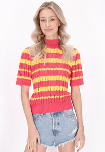 Футболка с принтом IZIA, коралловый