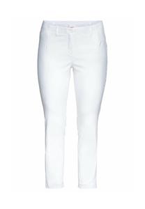 Брюки из бенгалиновой ткани не мнутся и просты в уходе. Sheego, белый