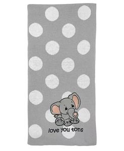 Жаккардовое одеяло для мальчиков и девочек Precious Moments, серый