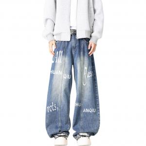 Джинсы Unisex Moderate Scimitar HUANQIU, синий (белый)