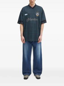 AMBUSH двухцветные джинсы с вставками, синий