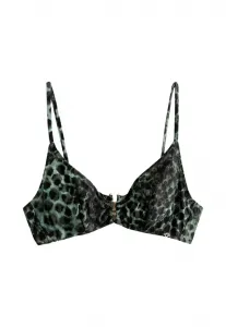 Верхняя часть бикини стандартного кроя без подкладки Next, Green Black Leopard Print
