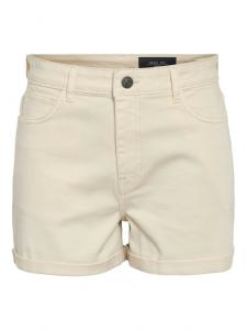 Облегающие джинсовые шорты Moni 27029546 Noisy May, бежевый