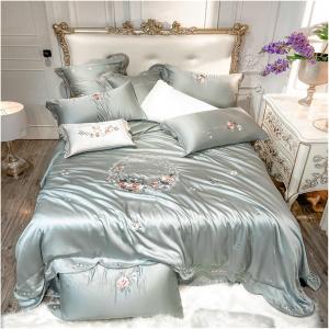 MAIYO Комплект постельного белья MaiyO Luxury белый пасторальный цветочный вышивка