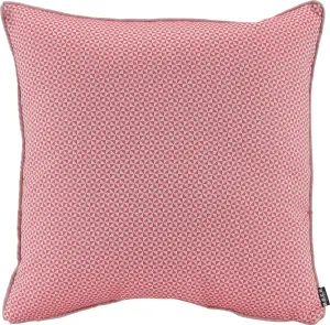 Х.ОК.К. Декоративная подушка "Пепе", чехол с наполнителем, 1 шт., подходит для использования на улице H.O.C.K. 50х50 см, цвет rot/berry/blossom + gemustert