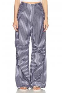 Брюки Flight из поплина Enza Costa, Navy & White Stripe