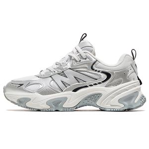 CAMEL Серебристо-белые и черные мужские кроссовки на платформе с низким берцем, устойчивые к истиранию, цвет Silver White/Black