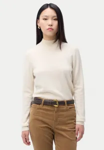 Незаменимый джемпер с высоким воротником Gobi Cashmere, Off White