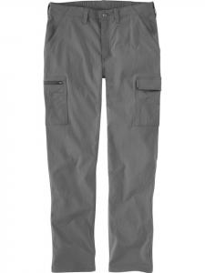 CARHARTT Брюки-карго "Relaxed Tapered Force Ripstop Cargo Pant" серого цвета