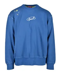 Хлопковая толстовка Diesel, синий