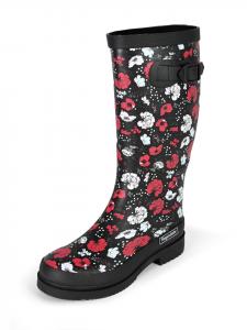 Резиновые сапоги Regenliebe, цвет schwarz/weiß/rot