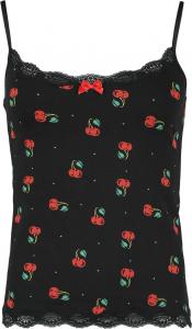 Топ Pussy Deluxe Cherries Classic Top, черный/красный