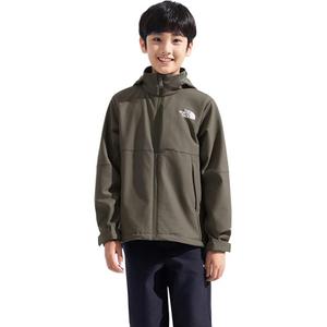 Детские софтшелл куртки THE NORTH FACE, зеленый