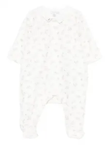Комбинезон из хлопкового микса Tartine Et Chocolat, белый