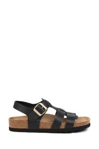 Джинсовые кожаные сандалии Jones Bootmaker, черный