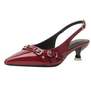 TATAYA Женские туфли на высоком каблуке серебристые, бордовые - бордовые [5 см], цвет Burgundy[5cm]