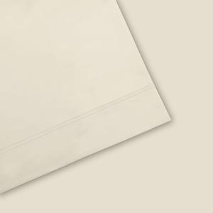 Комплект хлопкового простыни и наволочек из сатина с глубокими карманами Aireolux 800 плотностью нитей, цвет Fresh Ivory