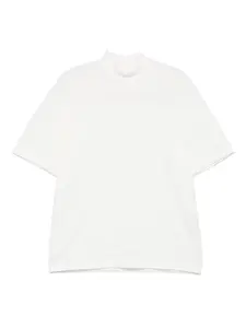 Футболка с высоким воротником Homme Plissé Issey Miyake, белый