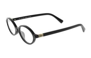 Овальные оправы для очков унисекс черные MIU MIU