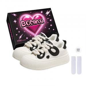 Boldi Kuki Женские низкие скейтборд кроссовки белые (эксклюзивная коробка+носки), цвет White (Exclusive Box+Socks)