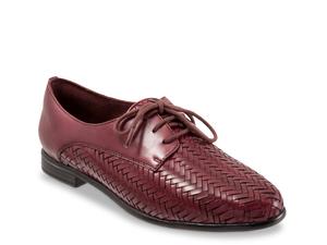 Туфли-оксфорды Trotters Lizzie Herringbone, бургундия