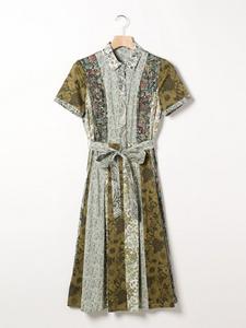 Платье в стиле пэчворк с принтом "Либерти"