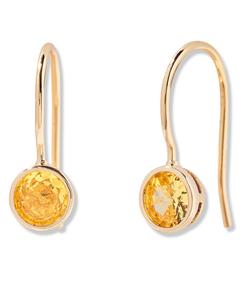 Серьги Мия с камнем-талисманом по знаку зодиака brook & york, NOV