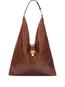 Большой клатч Dudu с пряжкой Ermanno Scervino, коричневый