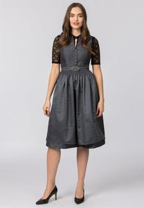 Широкая юбка в сборку Stockerpoint, серый