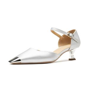 TATAYA Серебряные туфли на шпильке для женщин, цвет Silver