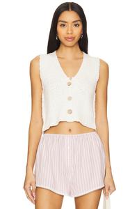 X we the free жилет "Ava" Free People, sugar straw