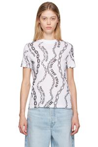 Футболка в стиле чейн-кутюр Versace Jeans Couture, белый