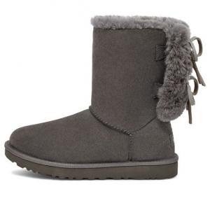 Ботинки зимние UGG WMNS Classic Double Bow Short, серый