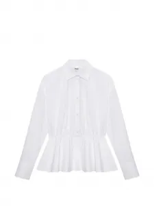 Рубашка с баской MSGM, белый