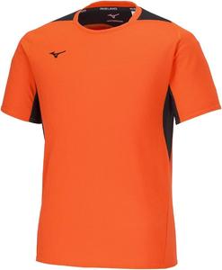 Мужская футболка Mizuno 32MAA021 Dry Air Flow с коротким рукавом, высокодышащая, впитывающая пот, быстросохнущая, оранжевый